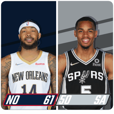 Pelicans and Spurs Basketball Players