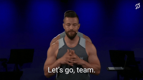Peloton Erik Jagger Lets Go Team GIF