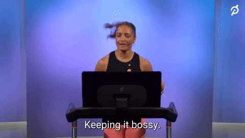 Peloton Instructor Treadmill Running Keep It Bossy GIF