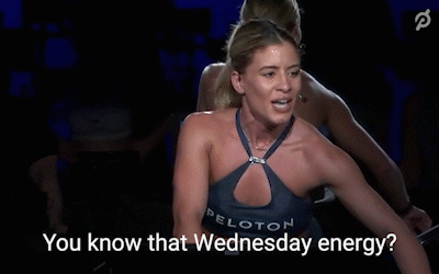 Peloton Instructor Wednesday Energy GIF