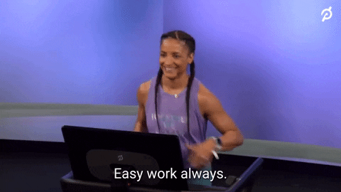 Peloton Treadmill Easy Work Always GIF