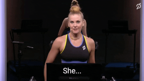 Peloton Treadmill Walking Fist Pump GIF