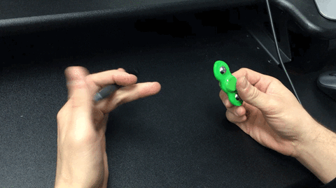 Pen And Fidget Spinner Tricks Together GIF