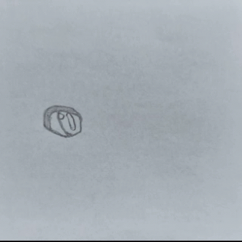 Pencil Drawing Girl Pointing At Camera GIF