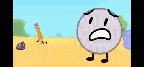 Pencil Next to Sad Purple Object