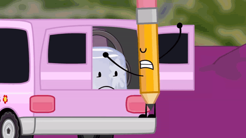 Pencil Saying Goodbye To A Friend GIF