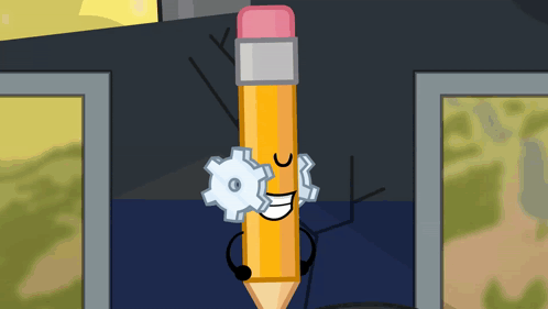 Pencil Talks With Action GIF