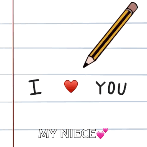 Pencil Writing I Love You