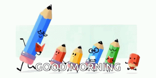 Pencils with Good Morning