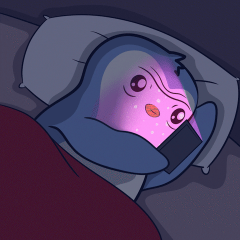 Penguin Before Sleep Online GIF