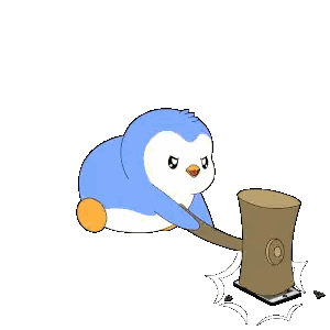 Penguin Being Smashed by Hammer and Phone