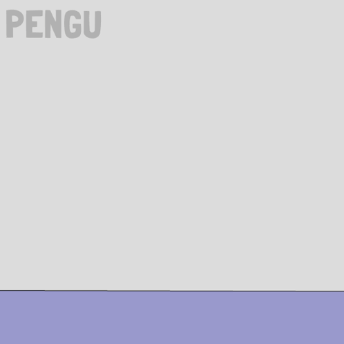 Penguin Breaking Through Wall Saying Pengu GIF