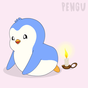 Penguin Cartoon with Smoke from Butt