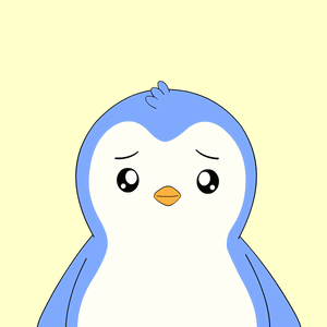 Penguin Covering Face With Hands and Sorry Above