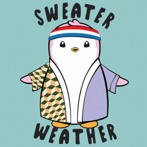 Penguin Dancing Sweater Weather GIF