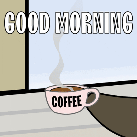 Penguin Drink Coffee Good Morning GIF