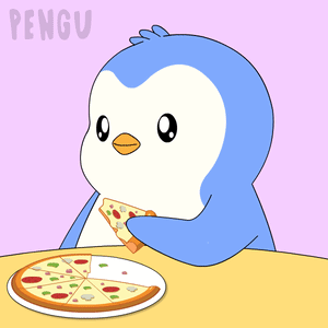 Penguin Eating Pizza