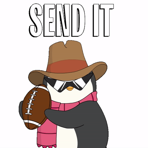 Penguin Football Full Send GIF