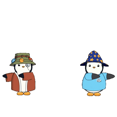 Penguin Fusion White Background GIF