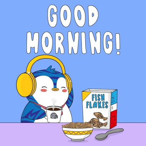 Penguin Good Morning M GIF