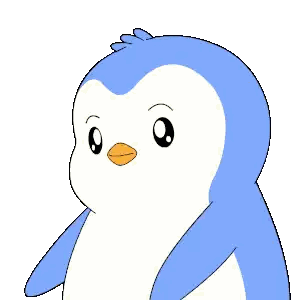 Penguin Holding Crown Saying You Dropped This