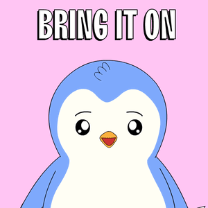 Penguin Holding Knife Bring It On GIF