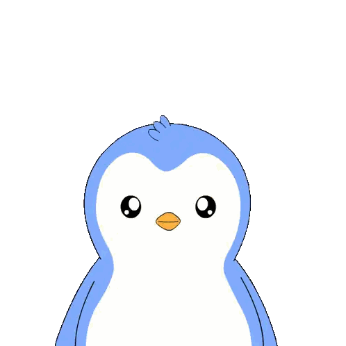 Penguin Holding Love Sign