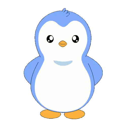 Penguin Holding Pink Date Night Ticket