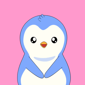 Penguin Holding Pink Heart GIF