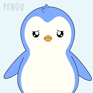 Penguin Holding Sign Saying Sorry