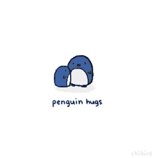 Penguin Hugs Animation GIF