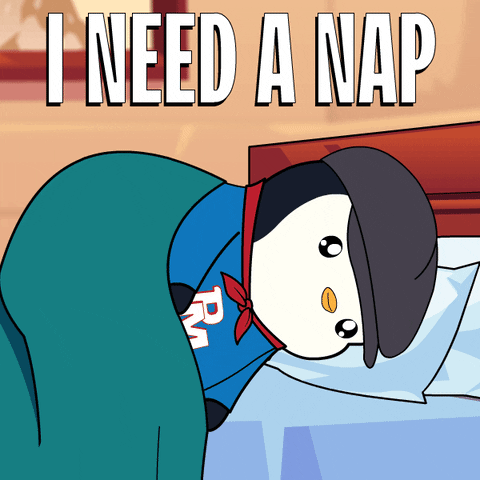 Penguin I Need Nap Im Tired GIF