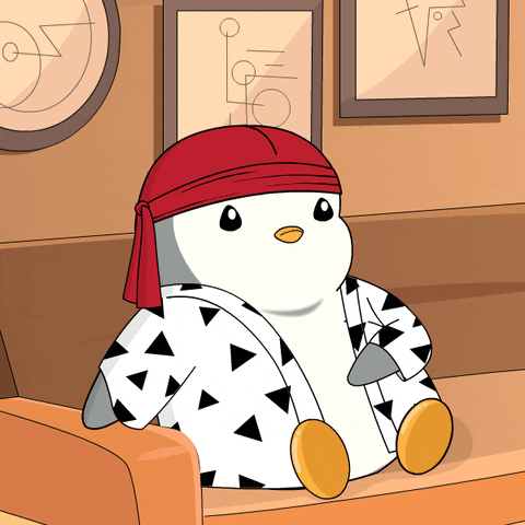Penguin In Bandana Thug Life GIF