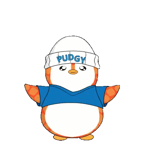 Penguin in Blue Shirt and Pudgy Hat