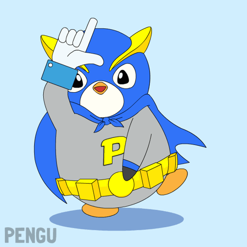 Penguin In Cape With P GIF
