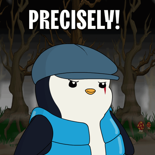 Penguin in Hat and Vest With Precisely