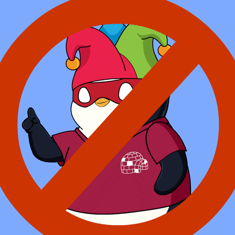 Penguin in Jester Hat and Red Shirt