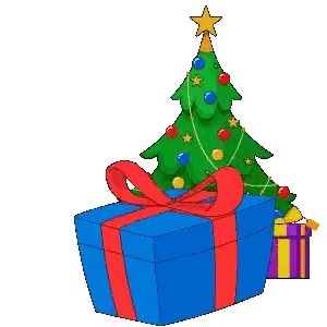Penguin in Sweater Sitting in Gift Box