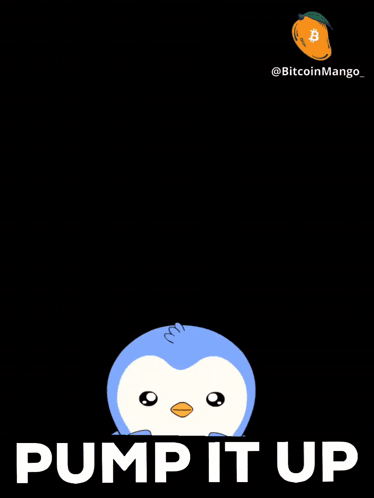 Penguin Jumping on Pogo Stick With Pump It Up