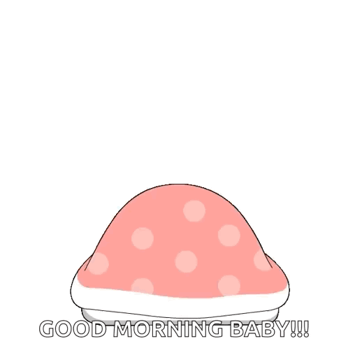 Penguin Laying on Pillow Saying Good Morning