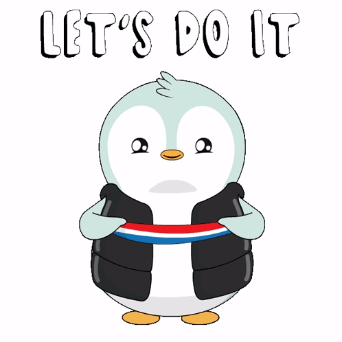 Penguin Let's Do This In Full Send GIF