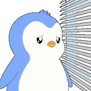 Penguin Looking Out Window