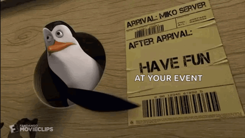 Penguin Next to Have Fun Event Paper