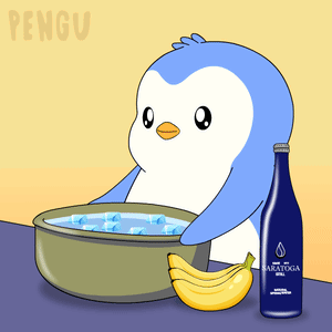 Penguin Next to Saratoga Hill Bottle