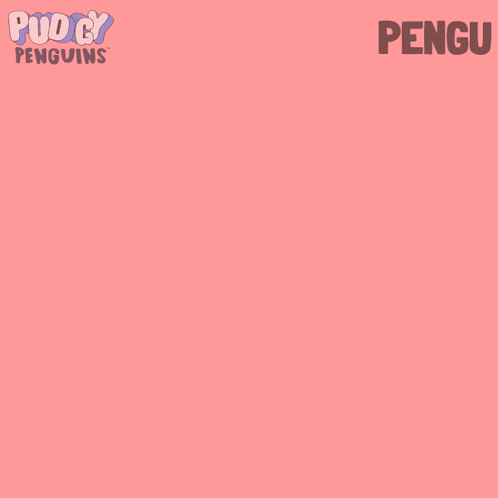 Penguin Peeking Over Fence With Puddy Penguins