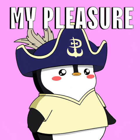 Penguin Pirate Saying My Pleasure