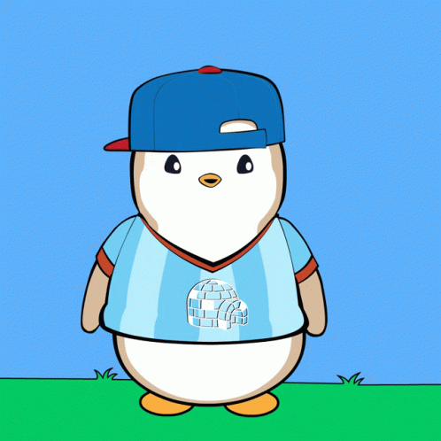 Penguin Playing Soccer Ball GIF