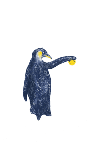 Penguin Playing With Yo Yo GIF