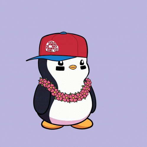 Penguin Praying al Hamdulilah