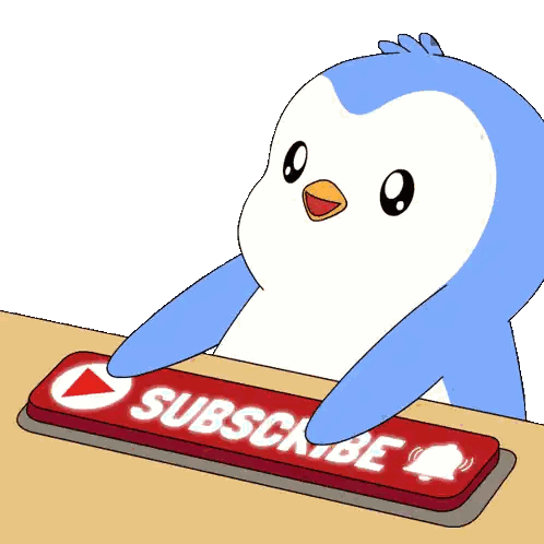 Penguin Pressing Subscribe Button